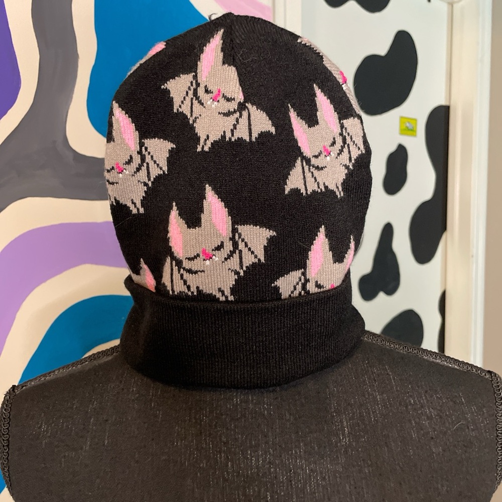 Bat Patterned Beanie - image 1